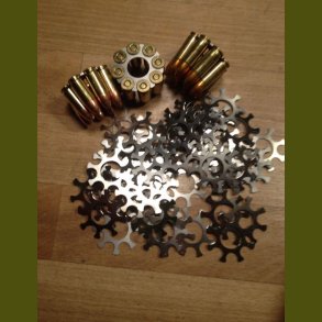  10 stk moonclips STARLINE Hylstre .38 short colt ( S&W 627+327) 8 skud