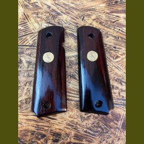 Colt 1911 Smooth  COLT MEDALLIONS vintage Full-size Grip 